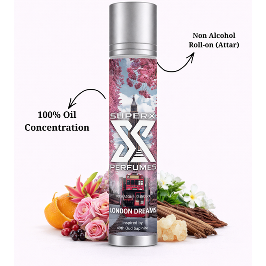 London Dreams | Inspired by Burb*rry London For Her | Roll-on (Attar) With 100% Oil Concentration (Non Alcohol)