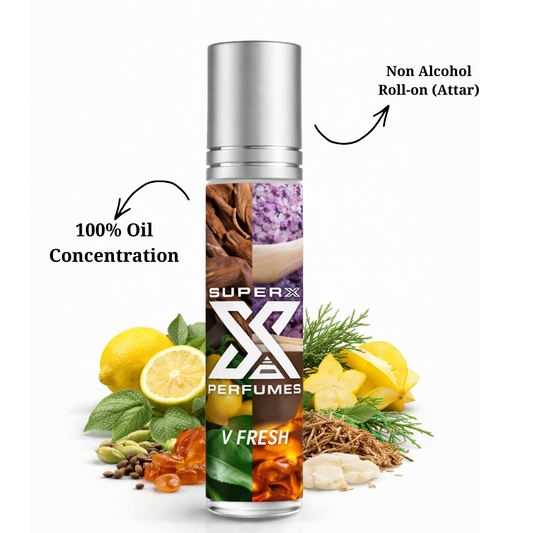 V Fresh | Inspired by Ver*ace Fraiche | Roll-on (Attar) With 100% Oil Concentration (Non Alcohol)