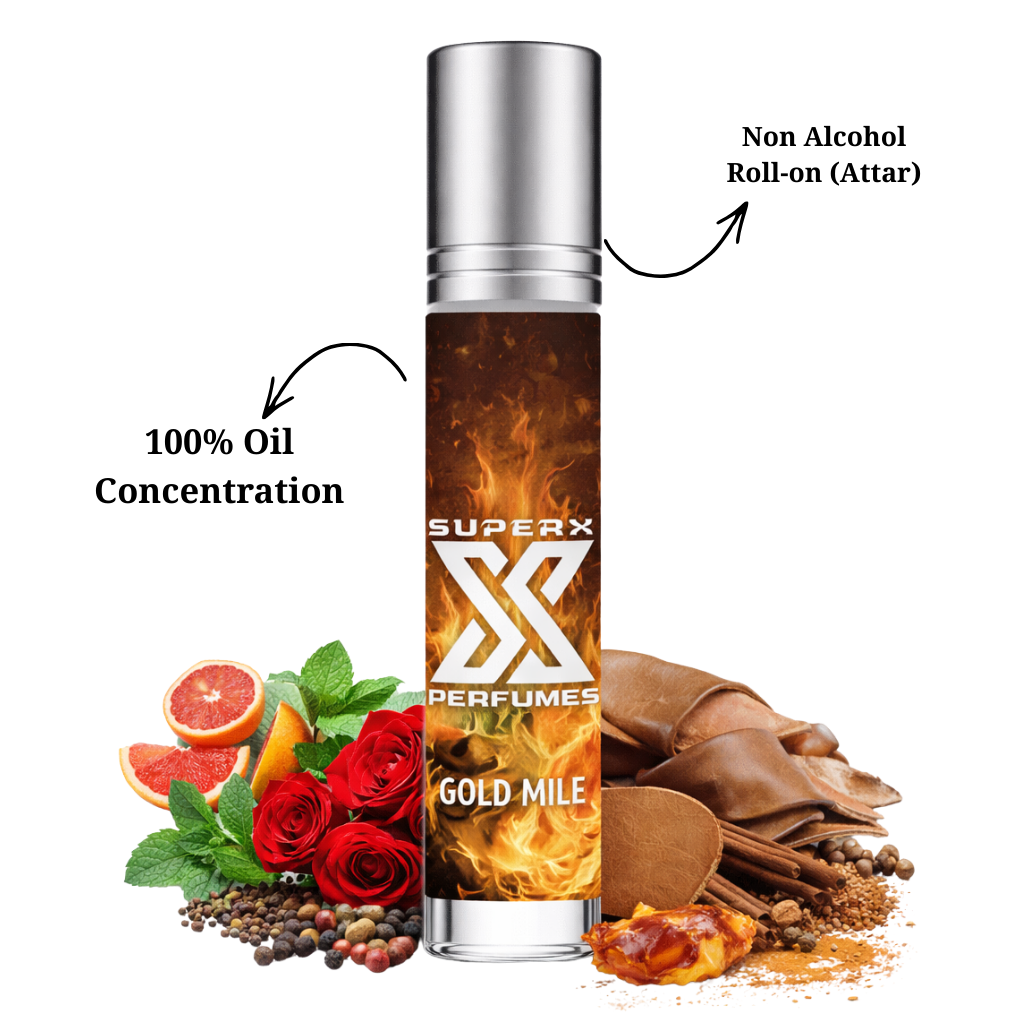 Gold Mile | Inspired by Pa*o Rabe*ne One Million | Roll-on (Attar) With 100% Oil Concentration (Non Alcohol)