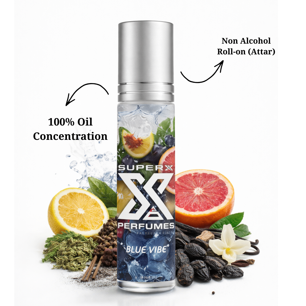 Blue Vibe | Inspired by Ver*ace Dylan Blue | Roll-on (Attar) With 100% Oil Concentration (Non Alcohol)