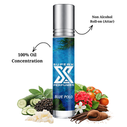 Blue Polo | Inspired by Po*o Ra*ph Lauren Blue Polo | Roll-on (Attar) With 100% Oil Concentration (Non Alcohol)