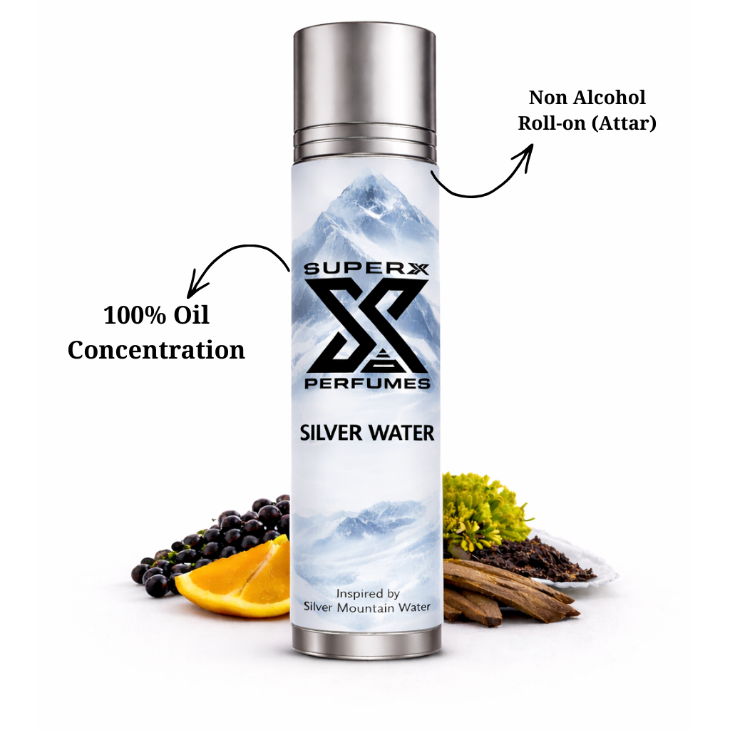 Silver Water | Inspired by Cre*d Silver Mountain Water | Roll-on (Attar) With 100% Oil Concentration (Non Alcohol)