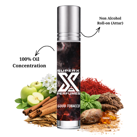 Good Tobacco | Inspired by Manc*ra Red Tobacco | Roll-on (Attar) With 100% Oil Concentration (Non Alcohol)
