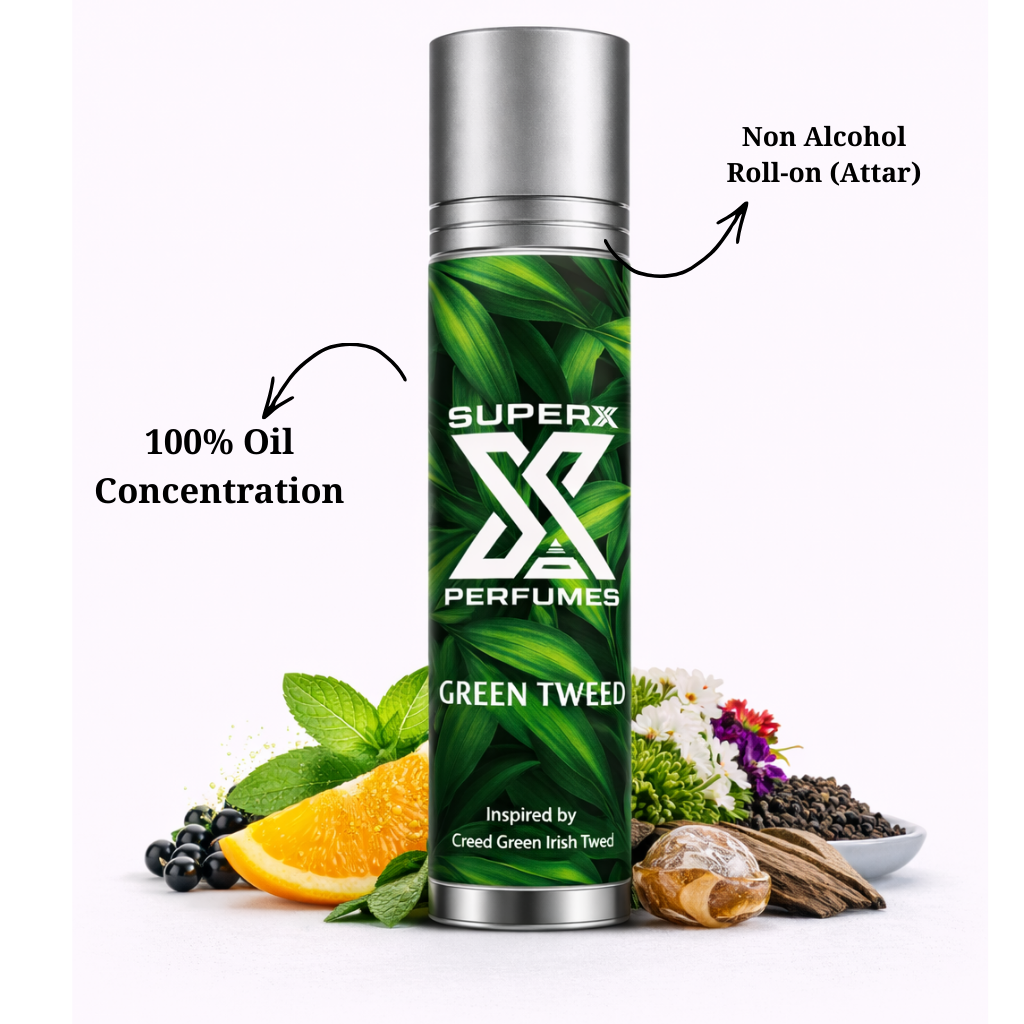 Green Tweed | Inspired by Cre*d Green Irish Tweed | Roll-on (Attar) With 100% Oil Concentration (Non Alcohol)
