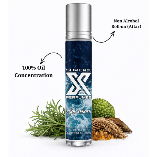 Cold Reborn | Inspired by Davi*off Cool Water Reborn | Roll-on (Attar) With 100% Oil Concentration (Non Alcohol)