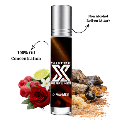 O Nomade | Inspired by Lo*is Vui*ton Ombre Nomade | Roll-on (Attar) With 100% Oil Concentration (Non Alcohol)
