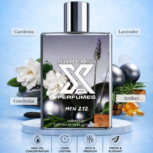 Men 212 | Inspired by Car*lina He*rera 212 NYC Men Perfume