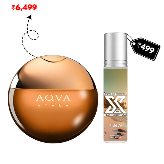 B Aqva | Inspired by B*lgari Aqva Amara | Roll-on (Attar) With 100% Oil Concentration (Non Alcohol)