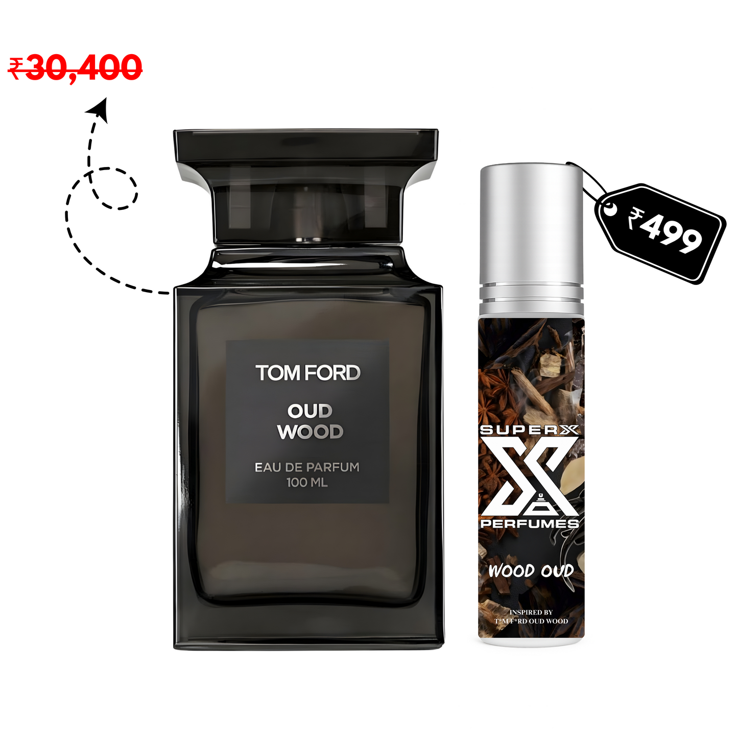 Wood Oud | Inspired by T*m F*rd Oud Wood | Roll-on (Attar) With 100% Oil Concentration (Non Alcohol)