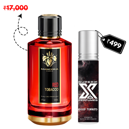 Good Tobacco | Inspired by Manc*ra Red Tobacco | Roll-on (Attar) With 100% Oil Concentration (Non Alcohol)