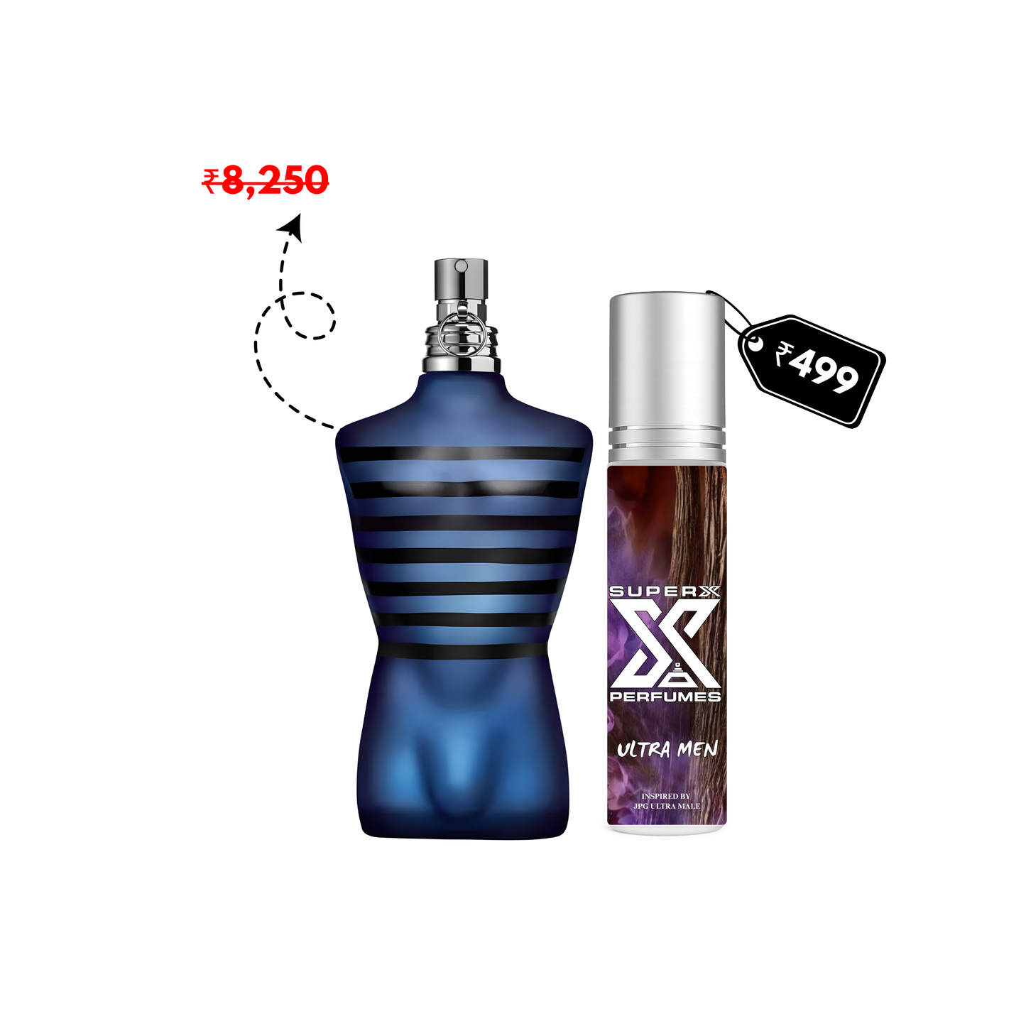Ultra Men | Inspired by J*G Ultra Male | Roll-on (Attar) With 100% Oil Concentration (Non Alcohol)