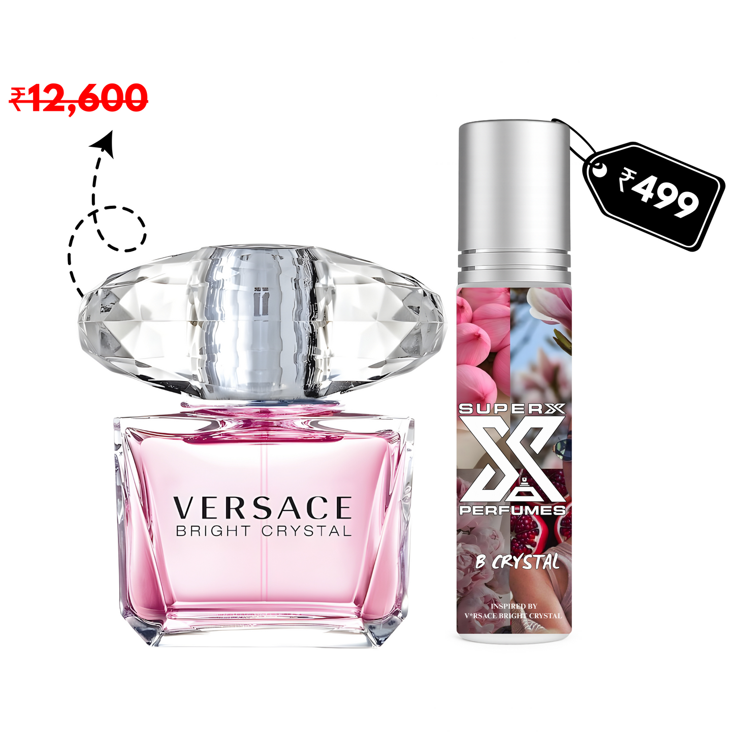 B Crystal | Inspired by Ver*ace Bright Crystal | Roll-on (Attar) With 100% Oil Concentration (Non Alcohol)