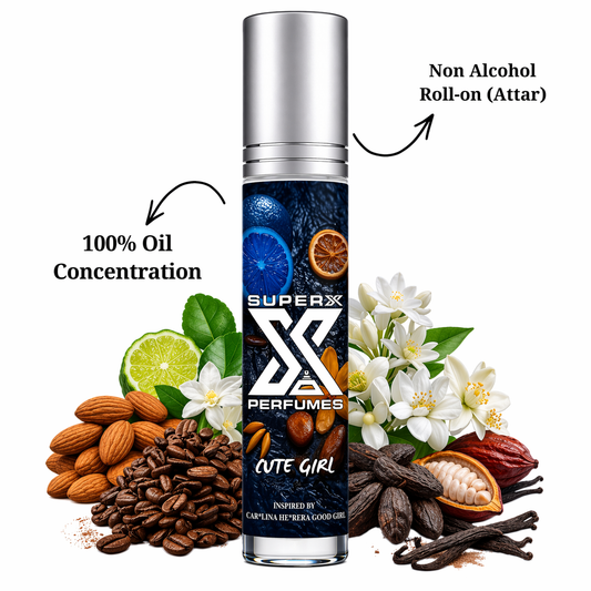 Cute Girl | Inspired by Car*lina He*rera Good Girl | Roll-on (Attar) With 100% Oil Concentration (Non Alcohol)