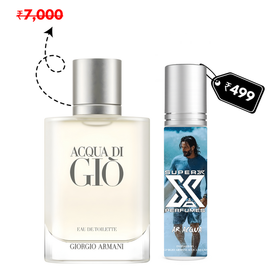 Ar Acqua | Inspired by Gi*rgio Arm*ni Acqua Di Gio | Roll-on (Attar) With 100% Oil Concentration (Non Alcohol)