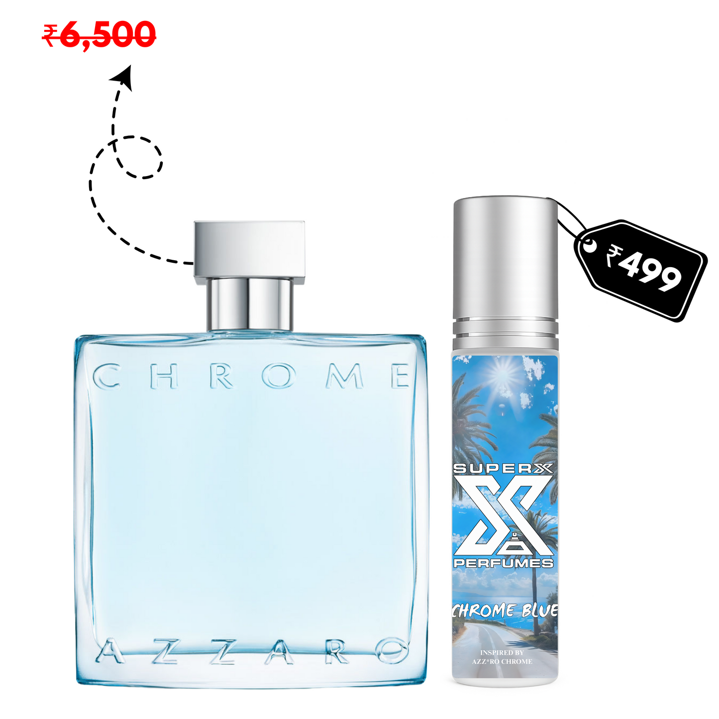 Chrome Blue | Inspired by Azz*ro Chrome | Roll-on (Attar) With 100% Oil Concentration (Non Alcohol)