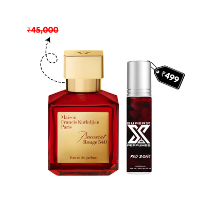 Red Zone | Inspired by M*K Baccarat Rouge 540 | Roll-on (Attar) With 100% Oil Concentration (Non Alcohol)