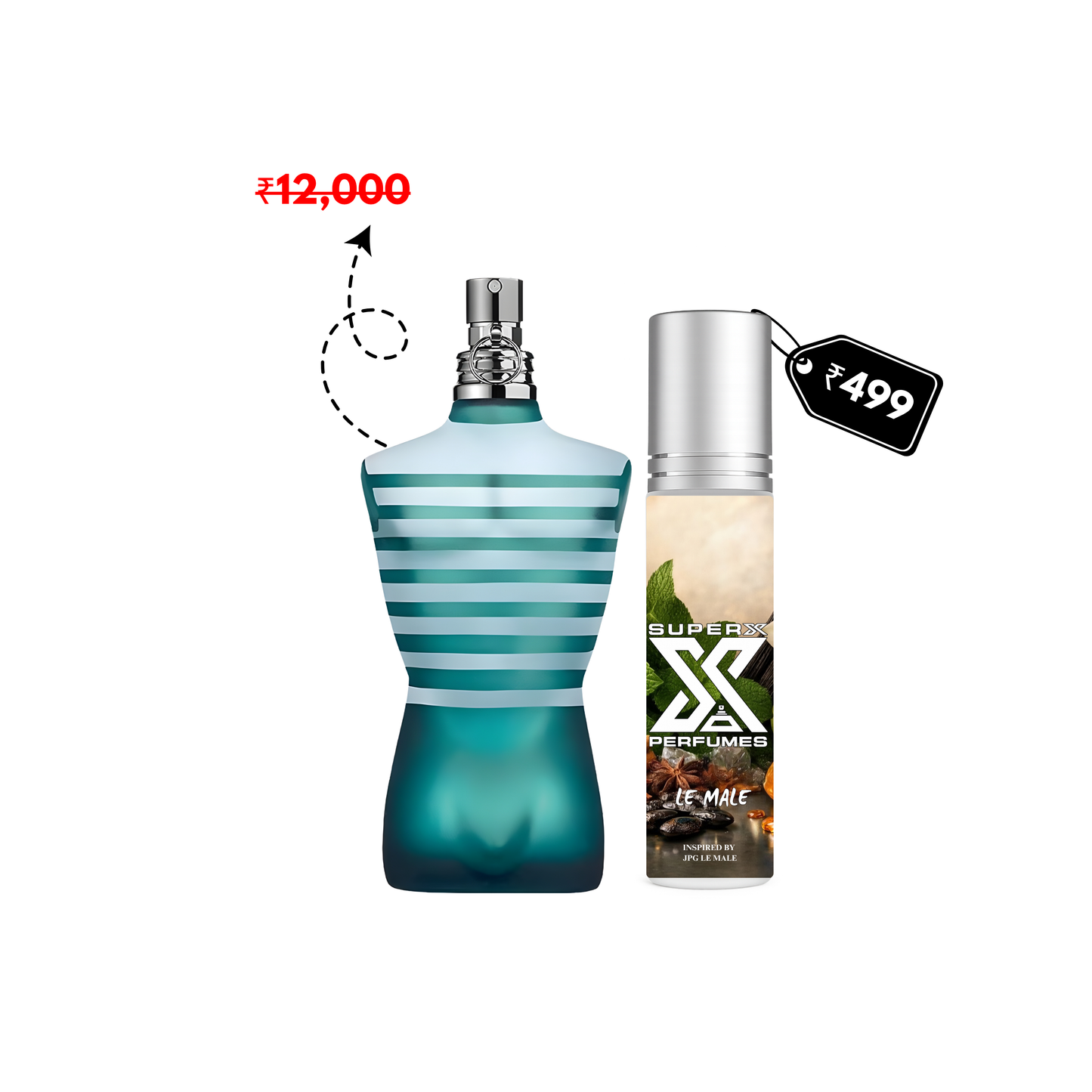 Le Male | Inspired by J*G le male | Roll-on (Attar) With 100% Oil Concentration (Non Alcohol)