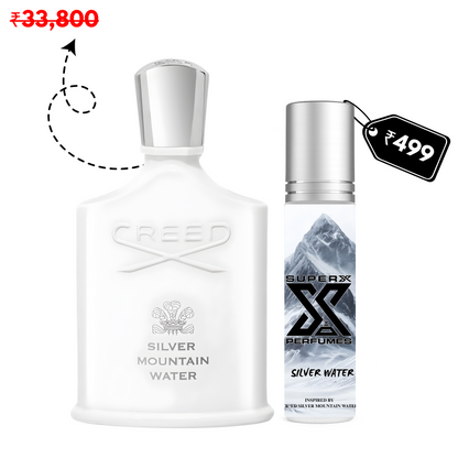 Silver Water | Inspired by Cre*d Silver Mountain Water | Roll-on (Attar) With 100% Oil Concentration (Non Alcohol)