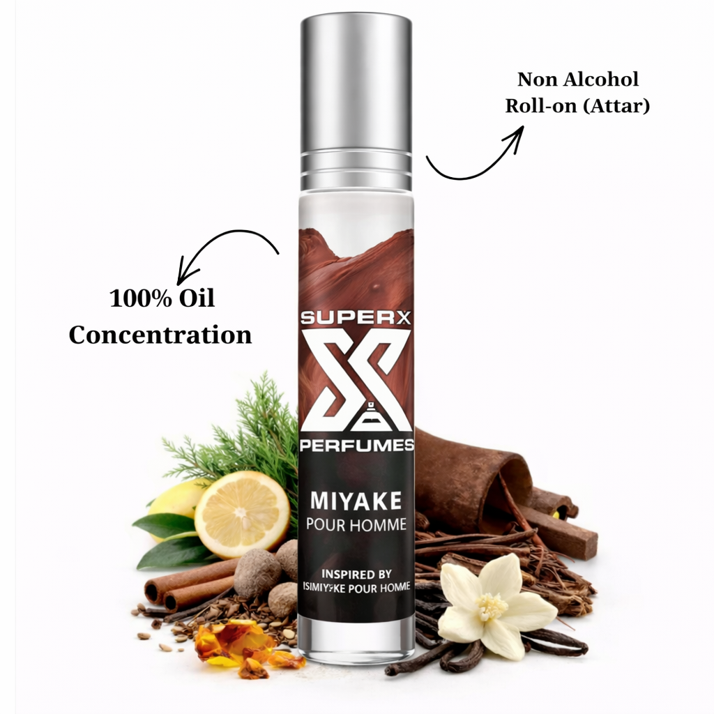Miyake Pour Homme | Inspired by I*si Miy*ke Pour Homme | Roll-on (Attar) With 100% Oil Concentration (Non Alcohol)