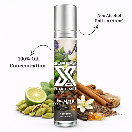 Le Male | Inspired by J*G le male | Roll-on (Attar) With 100% Oil Concentration (Non Alcohol)