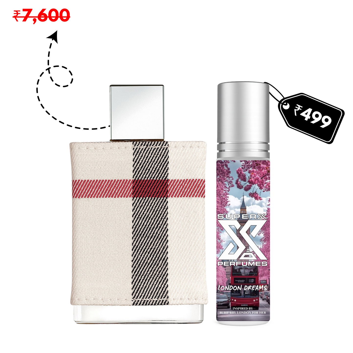 London Dreams | Inspired by Burb*rry London For Her | Roll-on (Attar) With 100% Oil Concentration (Non Alcohol)