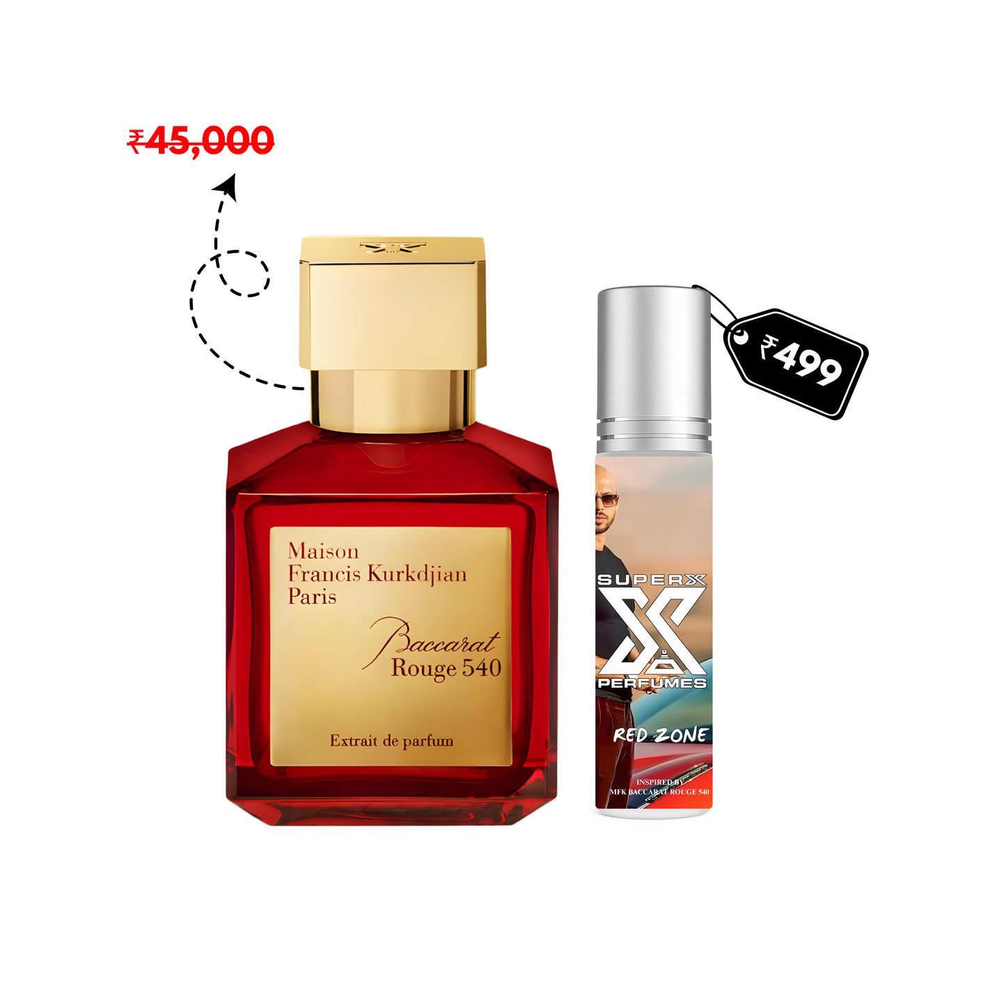Red Zone | Inspired by M*K Baccarat Rouge 540 | Roll-on (Attar) With 100% Oil Concentration (Non Alcohol)