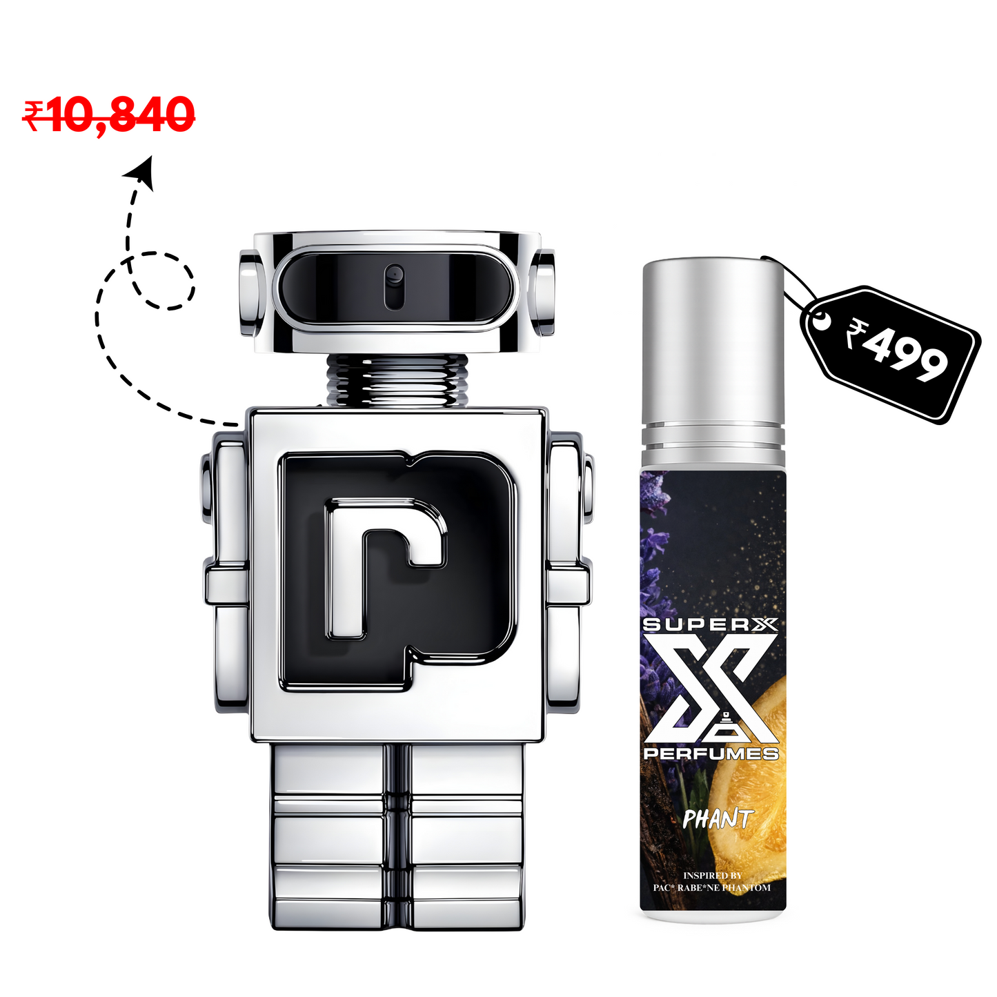 Phant | Inspired by Pa*o Rabe*ne Phantom | Roll-on (Attar) With 100% Oil Concentration (Non Alcohol)