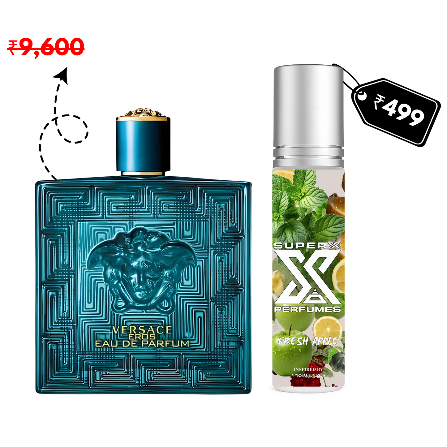 Fresh Apple | Inspired by Ver*ace Eros | Roll-on (Attar) With 100% Oil Concentration (Non Alcohol)