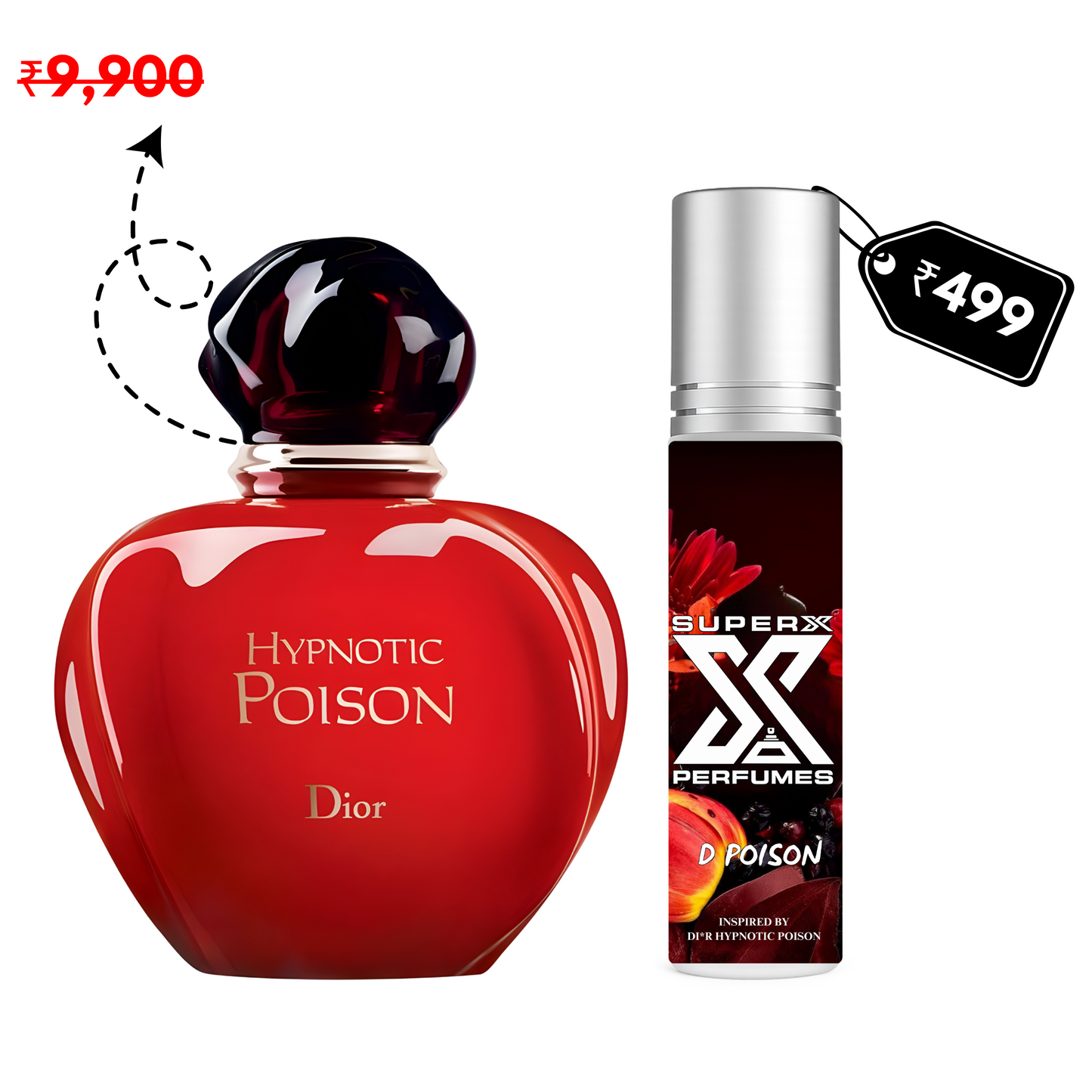 D Poison | Inspired by D*or Hypnotic Poison | Roll-on (Attar) With 100% Oil Concentration (Non Alcohol)