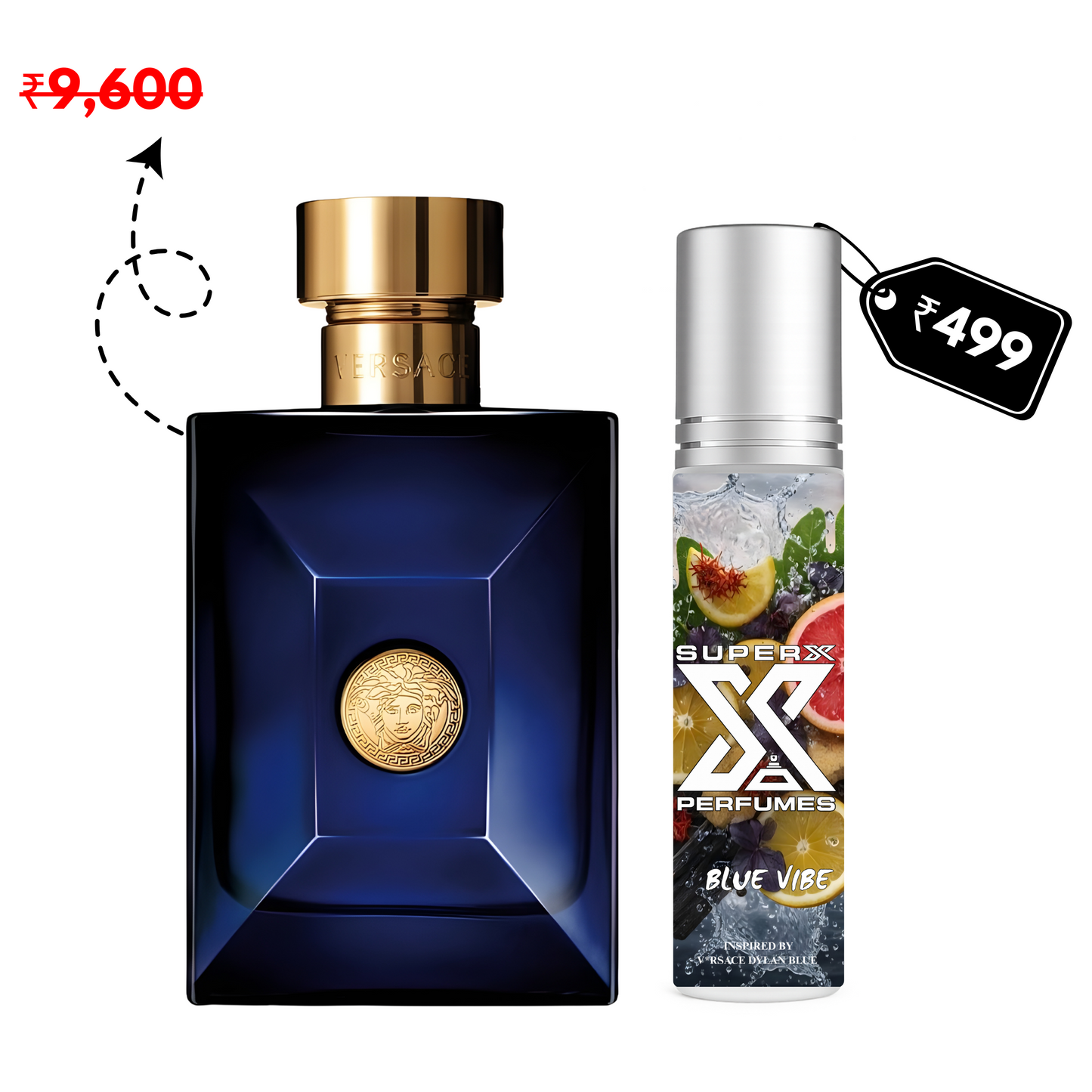 Blue Vibe | Inspired by Ver*ace Dylan Blue | Roll-on (Attar) With 100% Oil Concentration (Non Alcohol)